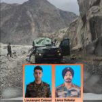 Lt Col Among 2 Soldiers Dead ,3 Officers Injured After Boulder Hits Army Vehicle in Leh