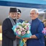 LG Sinha Welcomes Vice President C.P. Radhakrishnan at Srinagar Airport