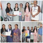 Director Information felicitates Winners of ‘Talent Vista-Poster Making, Slogan Writing Competition on Nasha Mukt Abhiyaan’ at Jammu