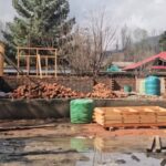 ILLEGAL TIMBER USED IN DFO OFFICE: FIR LODGED IN BARAMULLA
