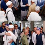 CM Omar Abdullah receives first batch of Hujjaaj at Srinagar Airport