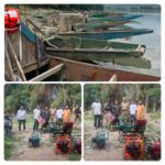 Baramulla Police Intensifies Crackdown on Illegal Sand Mining; Boats and Mining Equipment Seized Along River Jhelum