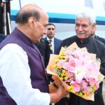 Defence Minister Rajnath Singh Arrives in Srinagar for Kargil Vijay Diwas Commemorations
