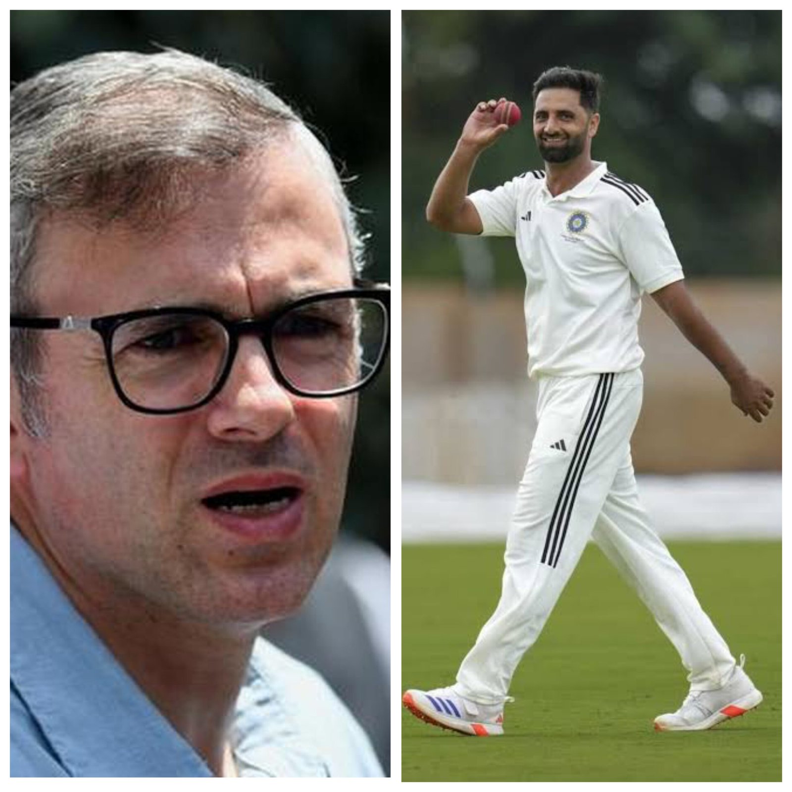 CM Omar Abdullah congratulates Auqib Nabi on India Test call-up, says selection is a proud moment for J&K
