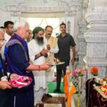 LG Manoj Sinha Visits Shri Ramakrishna Mahasammelan Ashram in Anantnag, Lays Foundation Stone for Heritage Initiatives