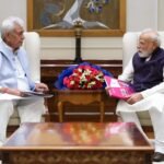LG Manoj Sinha Meets PM Modi, Briefs Him on J&K Situation