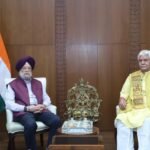 LG Manoj Sinha Meets Union Minister Hardeep Singh Puri in New Delhi, Discusses J&K Development Issues